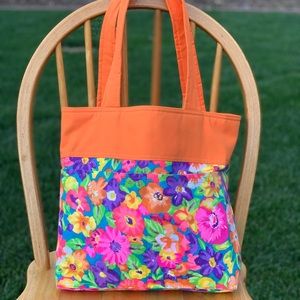 Handmade 💐 bright flower tote bag